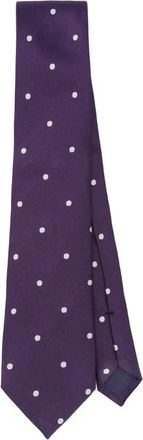 Tom Ford Cravatta in seta a pois - Viola