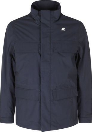 K-Way MenS Casual Warm Micro Canvas Jacket With Functional Design