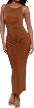 Miraclesuit Maxi Shaping Dress In Bronze