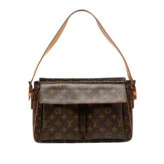 Louis Vuitton Pre-owned Shoulder Bags, female, Brown, Size: ONE SIZE Pre-owned Vintage Fabric Shoulder Bag