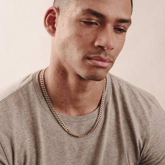 The Diamond Store 21 Inch Havana Cuban Lab Diamond Necklace 1.20ct Set in 18K Gold Vermeil