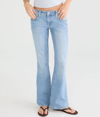 A&eacute;ropostale Womens Seriously Stretchy Low-Rise Ankle Jegging Blue