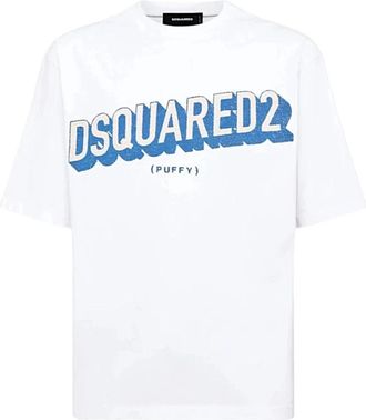 Dsquared2 T-shirt - Heren - T-shirts - Wit - S - Tops