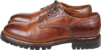 Eleventy Buffalo Leren Derby Schoen - Heren - Veterschoenen - Bruin - 43 EU - Leer - Schoenen