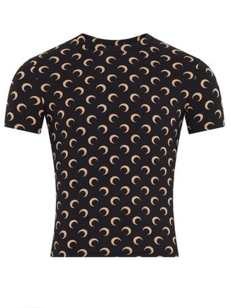 Marine Serre Black Moon Polyamide T-Shirt
