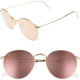 Ray-Ban Icons 53mm Retro Sunglasses in Brown/Pink at Nordstrom