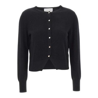 Kaos Wol Cardigan - Dames - Vesten - Zwart - M - Wol - Truien & Vesten