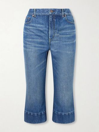 Chlo&eacute; Jeans Slim-fit A Vita Media In Denim Biologico Capri - Blu