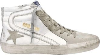 Golden Goose Slide Sneaker - Heren - Sneakers - Wit - 41 EU - Katoen - Schoenen