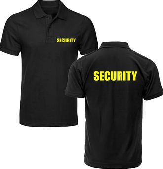 Generic Security Classic Polo Shirt, Doorman Uniform Bouncer Workwear Unisex Adults Bodyguard Polo (Black, 3XL, 3X_l)