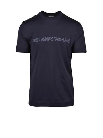 Emporio Armani Classic Crew Neck T-Shirt With Tonal Logo