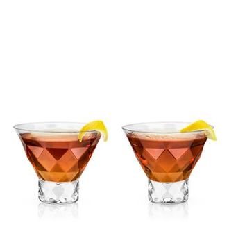 Viski Gem Crystal Martini Glasses Set of 2 in Clear at Nordstrom
