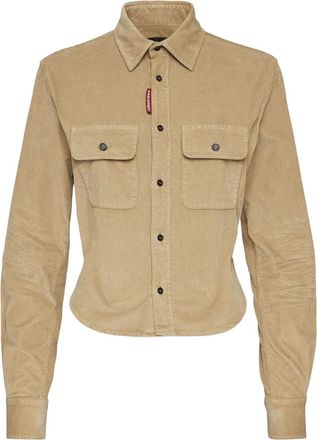 Dsquared2 Camicia a coste - Toni neutri