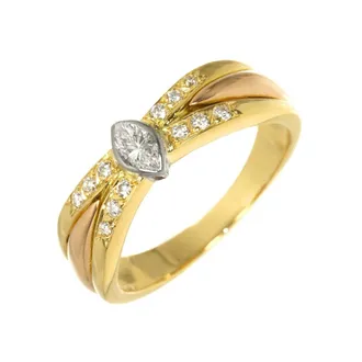 Cartier Yellow Gold (18K) Pink Gold (18K) White Gold (18K) Band Ring (Pre-Owned)