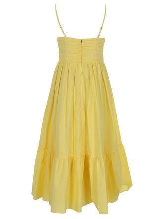 Michael Michael Kors Organic Cotton Midi Dress - Yellow
