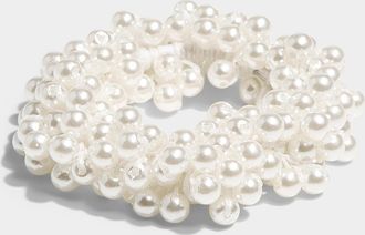 Simons Womens Cluster of pearls hair tie