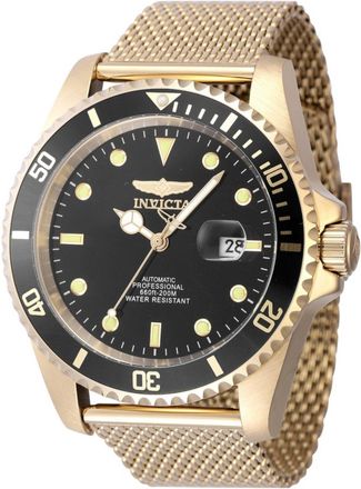 Invicta Pro Diver 47966 Heren Horloge - Automatisch Uurwerk - Roestvrij Staal met zwarte Wijzerplaat - 47mm