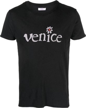 ERL Venice-print cotton T-shirt - unisex - Cotton - S - Black