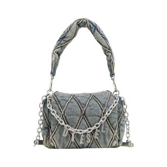 Diesel Shoulder Bags, female, Blue, Size: ONE SIZE Shoulder Bags