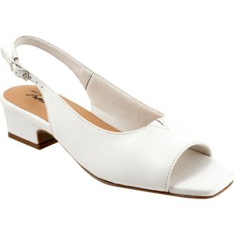 Trotters Dawn Slingback Sandal in White at Nordstrom, Size 10.5
