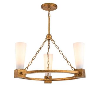 Netlighting Kristy Cylindrical Pendant Distressed Gold 3x E27
