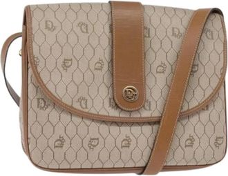 Dior Pre-owned Vintage Schoudertas - Dames - Vintage Schoudertas - Beige - ONE Size - Leer - Vintage