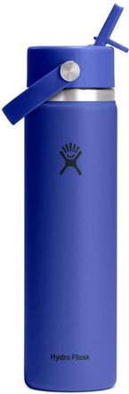Hydro Flask 24-Ounce Wide Mouth Flex Straw Cap Bottle in Capri Blue at Nordstrom