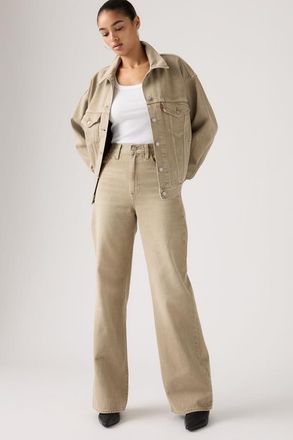 Levi's Ribcage Wide Leg Vaqueros - Mujer - 24X30 - Marr&oacute;n / Chipped Winter Twig