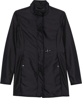 Fay Virginia Coat in Gros-Gr Stijl - Dames - Zomerjassen - Zwart - S - Jassen