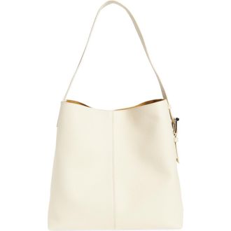Alexander McQueen T-Bar Sling Leather Tote in Cream/Silver at Nordstrom Rack
