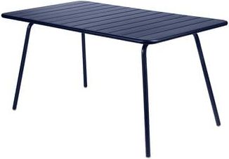Fermob Rectangular table Luxembourg - Blue - Lacquered aluminium - Designer Frédéric Sofia