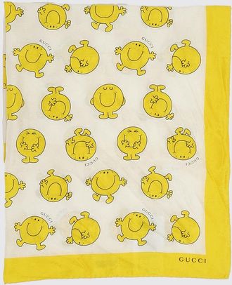 Gucci Foulard in misto seta stampata