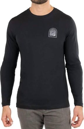 Travis Mathew Learn The Ropes Long Sleeve Top In Black