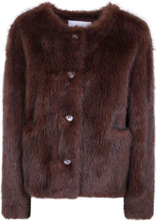 Stand Studio Faux Fur Jacket Siena