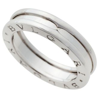 Bulgari White Gold White Gold (18K) Band Ring (Pre-Owned)