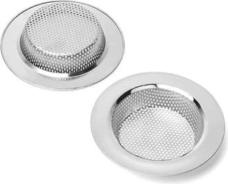 OEM Paquete De 2 Coladores Para Fregadero De Cocina, De Acero Inoxidable, Rejillas Para Fregadero, M&aacute;s Gruesas, Di&aacute;metro Exterior De 112 Mm / 4,4 Pulgadas