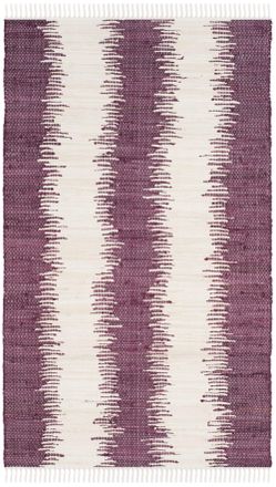 Safavieh Alfombra algod&oacute;n viola 122 x 183 cm
