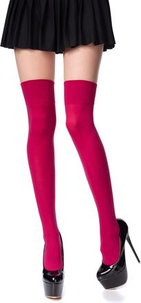 Romartex Women Girl Thigh High Socks Overknee Over the Knee High Socks Stockings, Dark Red