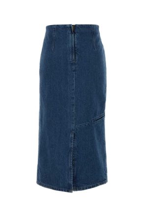 Jil Sander J03ma0303j45352 476 Medium Denim Exterior: Cotton Gonne Skirt