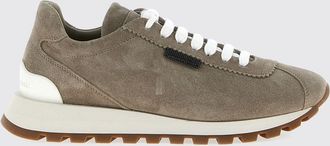 Brunello Cucinelli Sneakers Brunello Cucinelli in camoscio con monile