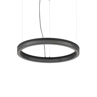 Netlighting Crown 60cm Integrated LED Pendant Ceiling Light Black 3050lm 3000K