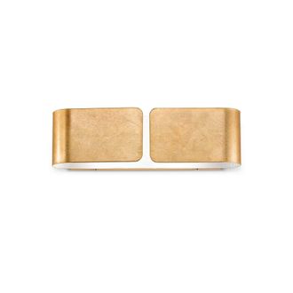Netlighting Clip 2 Light Indoor Large Wall Light Gold E27