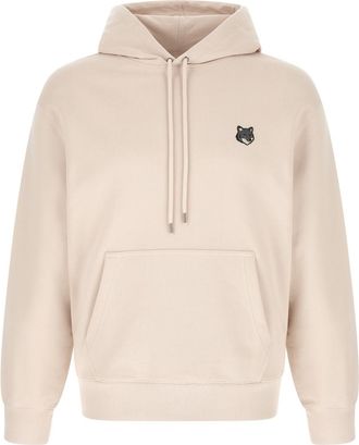 Maison Kitsun&eacute; Beige Fox Head Hoodie