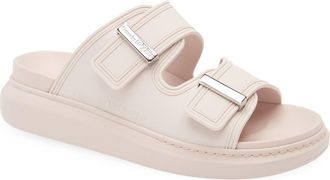 Alexander McQueen Hybrid Slide Sandal in Tea Rose/Silver at Nordstrom Rack, Size 7Us / 37Eu
