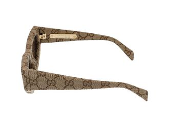Gucci Womens Gg2019s Sunglasses Beige Monogram Jacquard