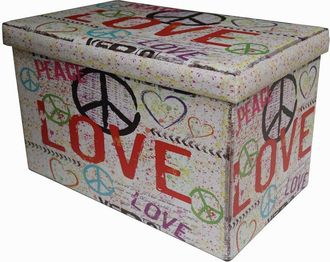 Biscottini International Biscottini - Puf Contenedor Recerrable De Simil Cuero