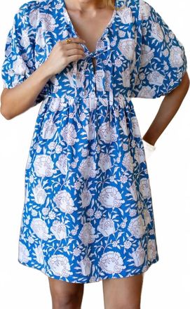 Emerson Fry Bastian Dress In Flora Blue