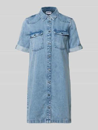 Noisy May Jeanskleid mit Brusttaschen Modell NEW SIGNE in Hellblau, Gr&ouml;&szlig;e XL