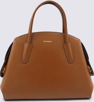 Coccinelle Brown Leather Tylde Top Handle Bag