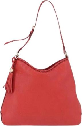 Gucci Pre-owned Vintage Schoudertas - Dames - Vintage Schoudertas - Rood - ONE Size - Leer - Vintage